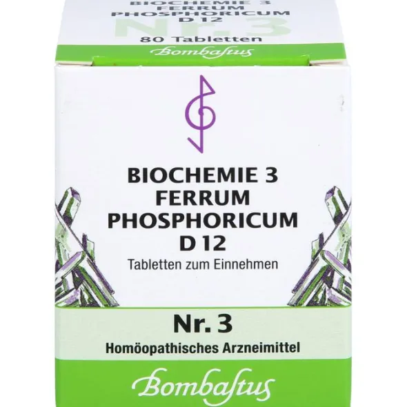 BIOCHEMIE 3 Ferrum phosphoricum D 12 Tabletten 80 St
