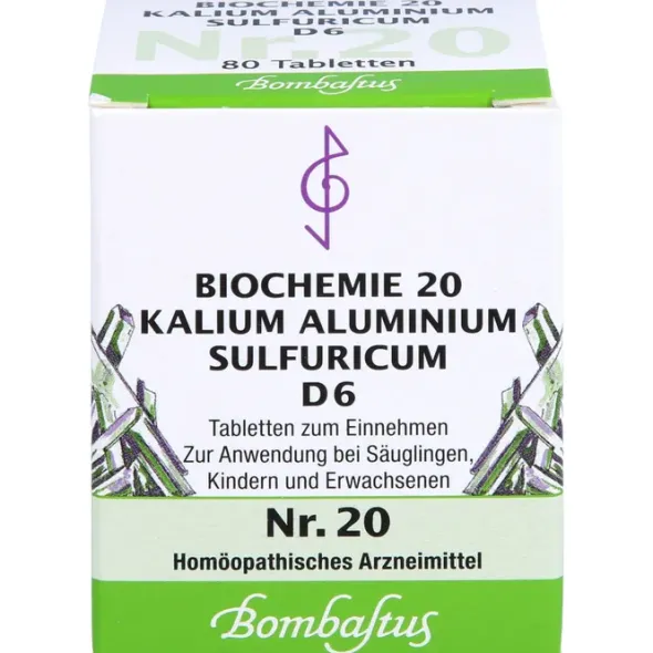 BIOCHEMIE 20 Kalium aluminium sulfuricum D 6 Tabl. 80 St