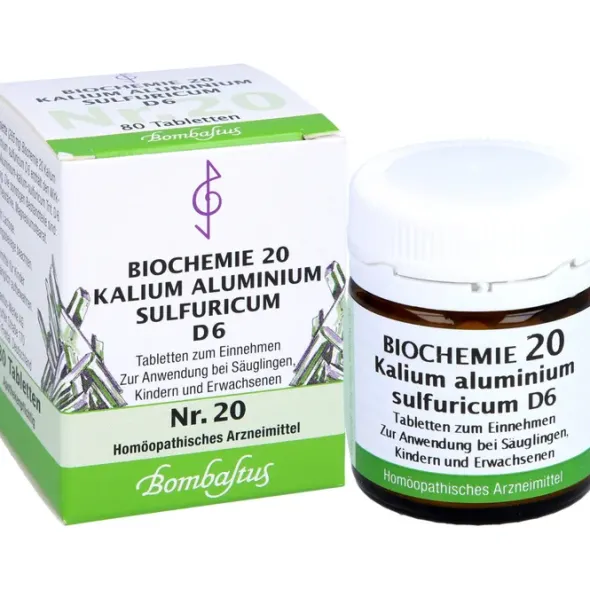 BIOCHEMIE 20 Kalium aluminium sulfuricum D 6 Tabl. 80 St
