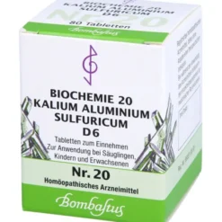BIOCHEMIE 20 Kalium aluminium sulfuricum D 6 Tabl. 80 St