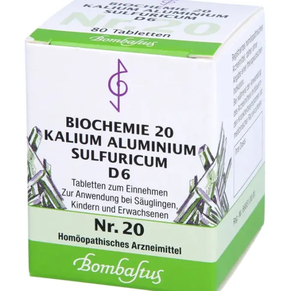 BIOCHEMIE 20 Kalium aluminium sulfuricum D 6 Tabl. 80 St