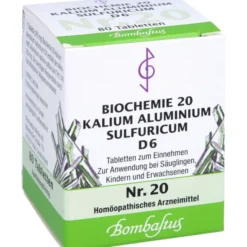 BIOCHEMIE 20 Kalium aluminium sulfuricum D 6 Tabl. 80 St