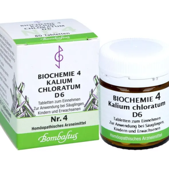 BIOCHEMIE 4 Kalium chloratum D 6 Tabletten 80 St