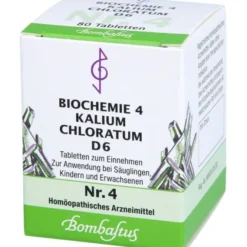 BIOCHEMIE 4 Kalium chloratum D 6 Tabletten 80 St