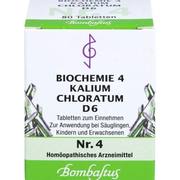 BIOCHEMIE 4 Kalium chloratum D 6 Tabletten 80 St