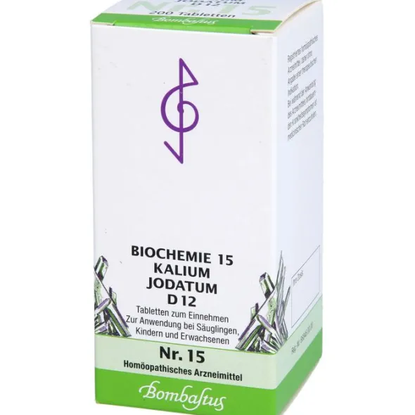 BIOCHEMIE 15 Kalium jodatum D 12 Tabletten 200 St
