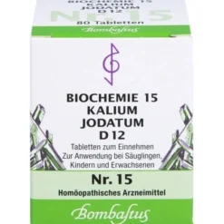 BIOCHEMIE 15 Kalium jodatum D 12 Tabletten 80 St
