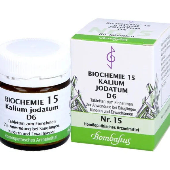 BIOCHEMIE 15 Kalium jodatum D 6 Tabletten 80 St