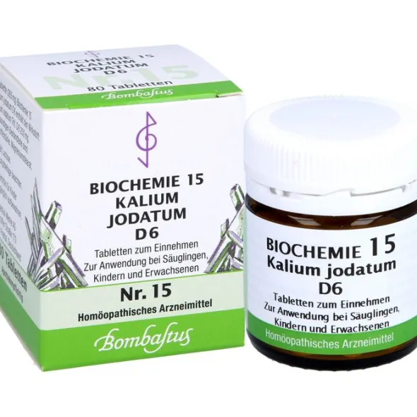 BIOCHEMIE 15 Kalium jodatum D 6 Tabletten 80 St