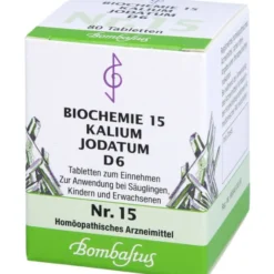 BIOCHEMIE 15 Kalium jodatum D 6 Tabletten 80 St
