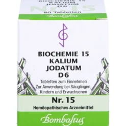 BIOCHEMIE 15 Kalium jodatum D 6 Tabletten 80 St