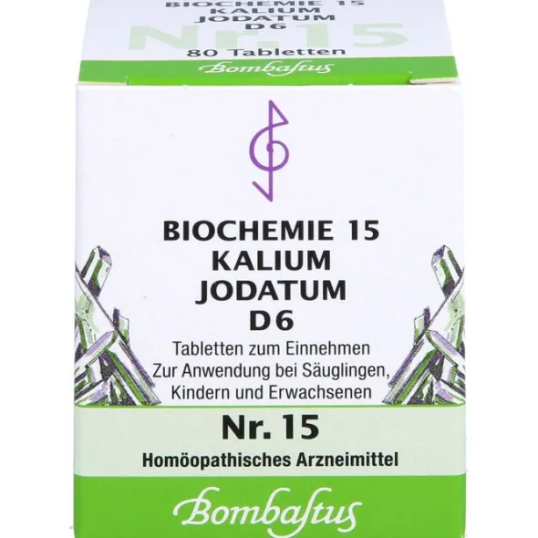 BIOCHEMIE 15 Kalium jodatum D 6 Tabletten 80 St