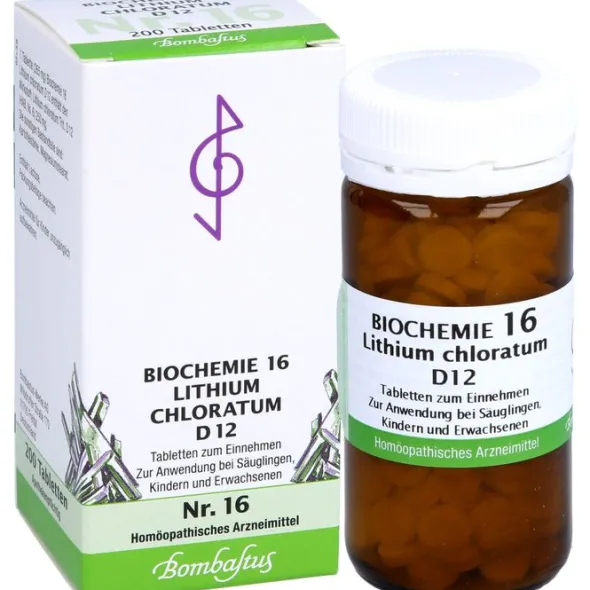BIOCHEMIE 16 Lithium chloratum D 12 Tabletten 200 St