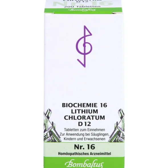 BIOCHEMIE 16 Lithium chloratum D 12 Tabletten 200 St