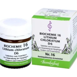BIOCHEMIE 16 Lithium chloratum D 6 Tabletten 80 St