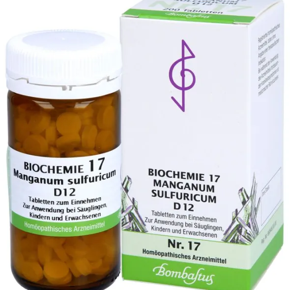 BIOCHEMIE 17 Manganum sulfuricum D 12 Tabletten 200 St