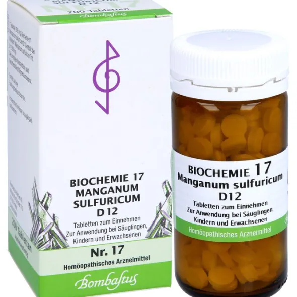 BIOCHEMIE 17 Manganum sulfuricum D 12 Tabletten 200 St