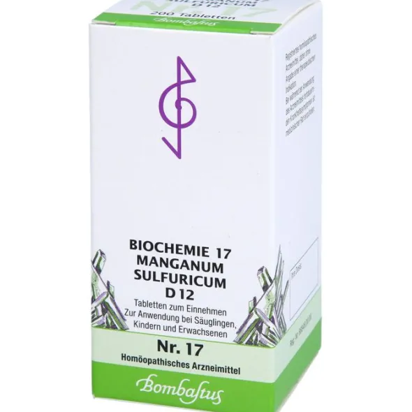 BIOCHEMIE 17 Manganum sulfuricum D 12 Tabletten 200 St
