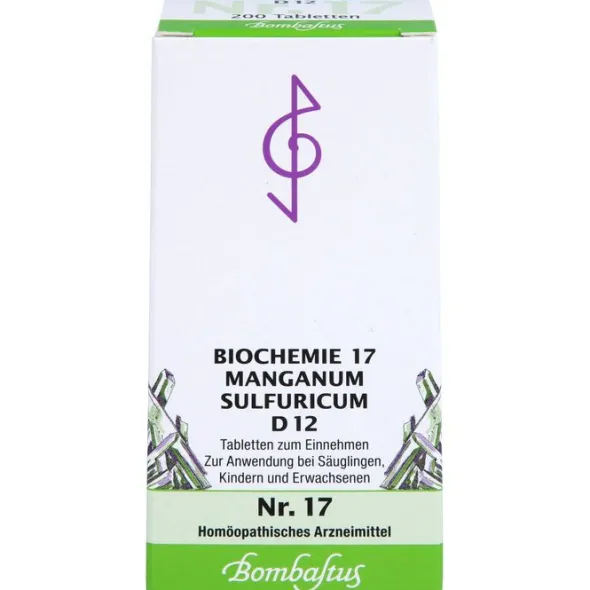 BIOCHEMIE 17 Manganum sulfuricum D 12 Tabletten 200 St