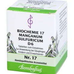 BIOCHEMIE 17 Manganum sulfuricum D 6 Tabletten 80 St