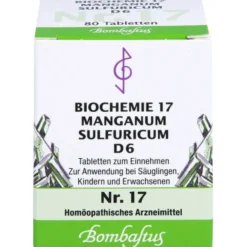 BIOCHEMIE 17 Manganum sulfuricum D 6 Tabletten 80 St