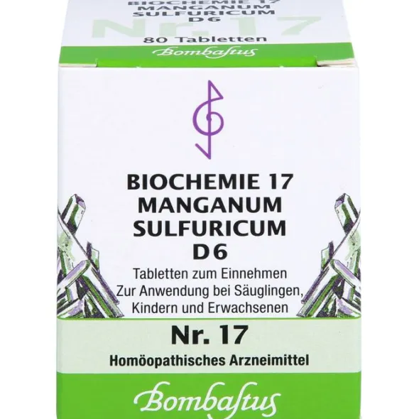 BIOCHEMIE 17 Manganum sulfuricum D 6 Tabletten 80 St