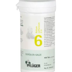 BIOCHEMIE Pflüger 6 Kalium sulfuricum D 6 Tabl. 400 St
