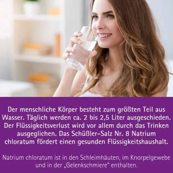 BIOCHEMIE Pflüger 8 Natrium chloratum D 6 Tabl. 100 St