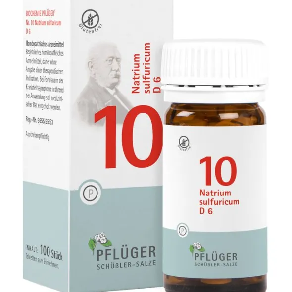 BIOCHEMIE Pflüger 10 Natrium sulfuricum D 6 Tabl. 100 St