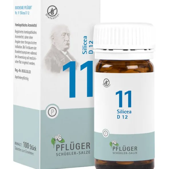 BIOCHEMIE Pflüger 11 Silicea D 12 Tabletten 100 St