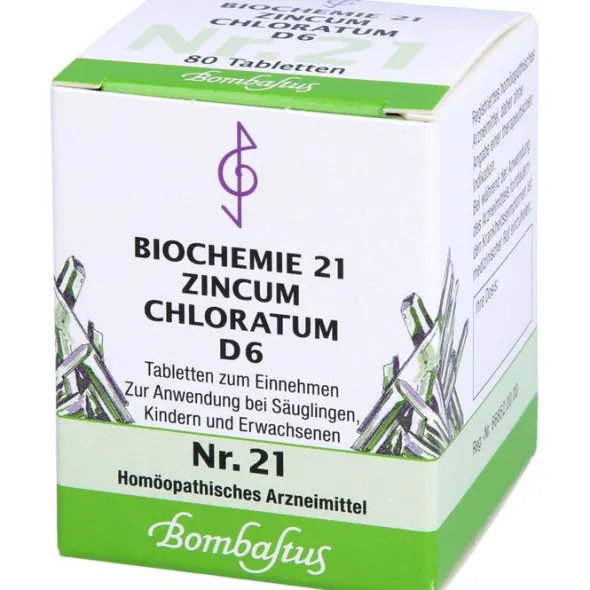BIOCHEMIE 21 Zincum chloratum D 6 Tabletten 80 St