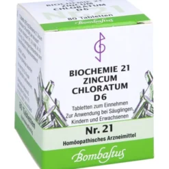 BIOCHEMIE 21 Zincum chloratum D 6 Tabletten 80 St