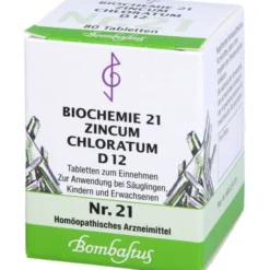 BIOCHEMIE 21 Zincum chloratum D 12 Tabletten 80 St