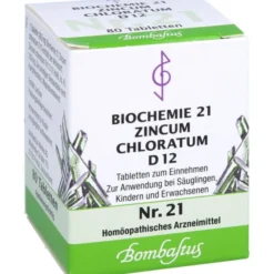 BIOCHEMIE 21 Zincum chloratum D 12 Tabletten 80 St