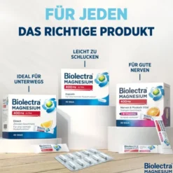 BIOLECTRA Magnesium 300 mg Direct Zitrone Sticks 60 St