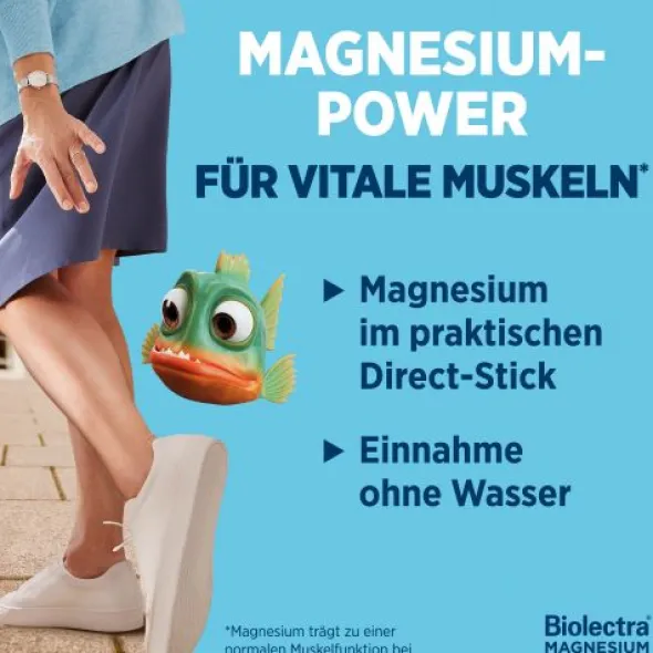 BIOLECTRA Magnesium 300 mg Direct Orange Sticks 40 St