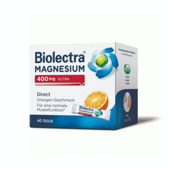 BIOLECTRA Magnesium 400 mg ultra Direct Orange 40 St