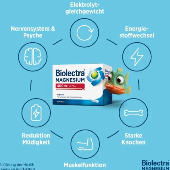 BIOLECTRA Magnesium 400 mg ultra Kapseln 20 St