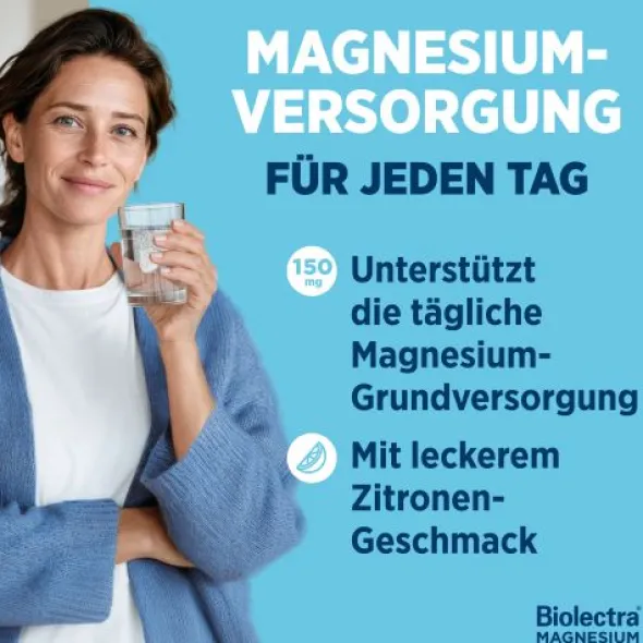 BIOLECTRA Magnesium 150 mg Zitrone Brausetabletten 40 St