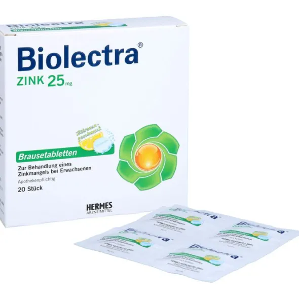 BIOLECTRA Zink Brausetabletten 20 St