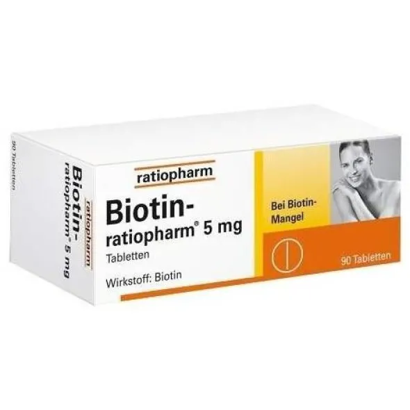 BIOTIN-RATIOPHARM 5 mg Tabletten 90 St