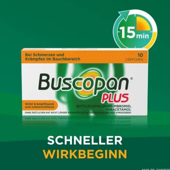 BUSCOPAN plus 10 mg/800 mg Suppositorien 10 St