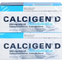 CALCIGEN D 600 mg/400 I.E. Kautabletten 120 St
