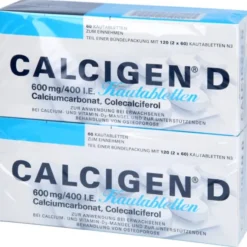 CALCIGEN D 600 mg/400 I.E. Kautabletten 120 St