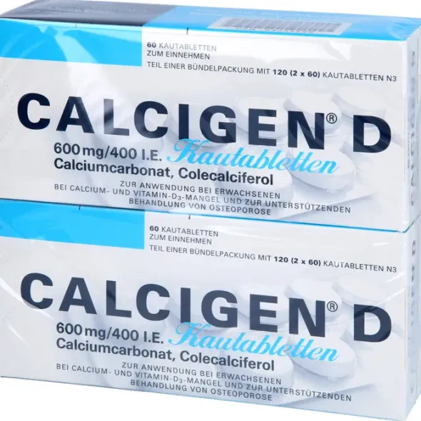 CALCIGEN D 600 mg/400 I.E. Kautabletten 120 St