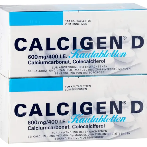 CALCIGEN D 600 mg/400 I.E. Kautabletten 200 St