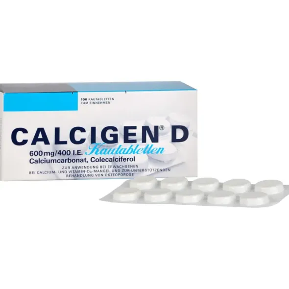 CALCIGEN D 600 mg/400 I.E. Kautabletten 100 St