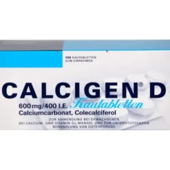 CALCIGEN D 600 mg/400 I.E. Kautabletten 100 St