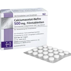 CALCIUMACETAT NEFRO 500 mg Filmtabletten 100 St