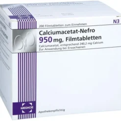 CALCIUMACETAT NEFRO 950 mg Filmtabletten 200 St